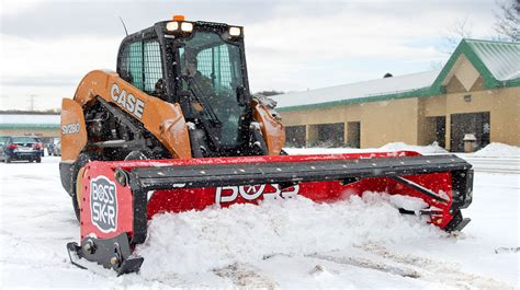 plowing snow with skid steer blade|box plow for skid steer.